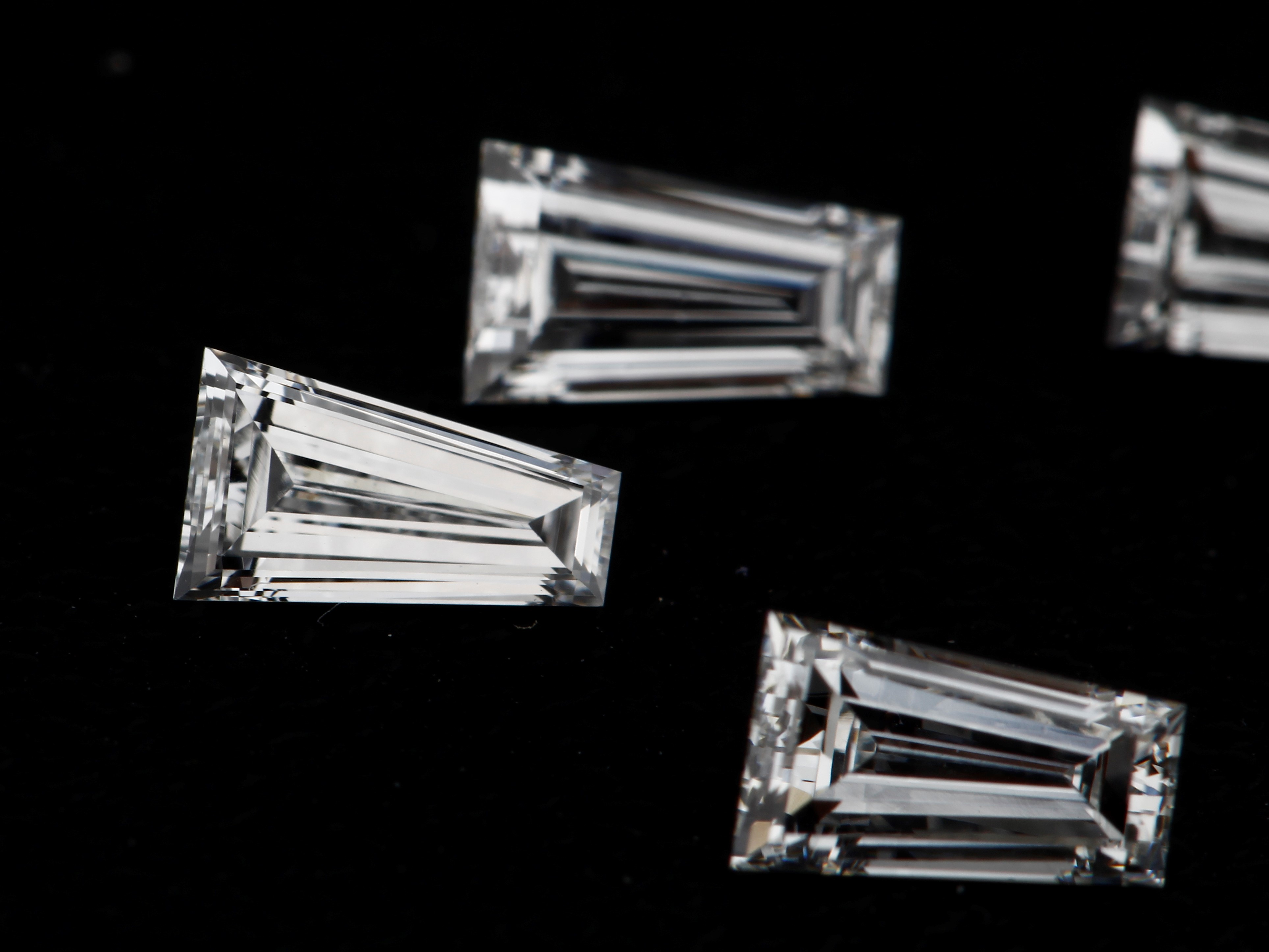 Taper Baguette Diamonds, Natural Loose VVS2 Clarity E/F Color, 1.43 Carat, 6pcs Lot